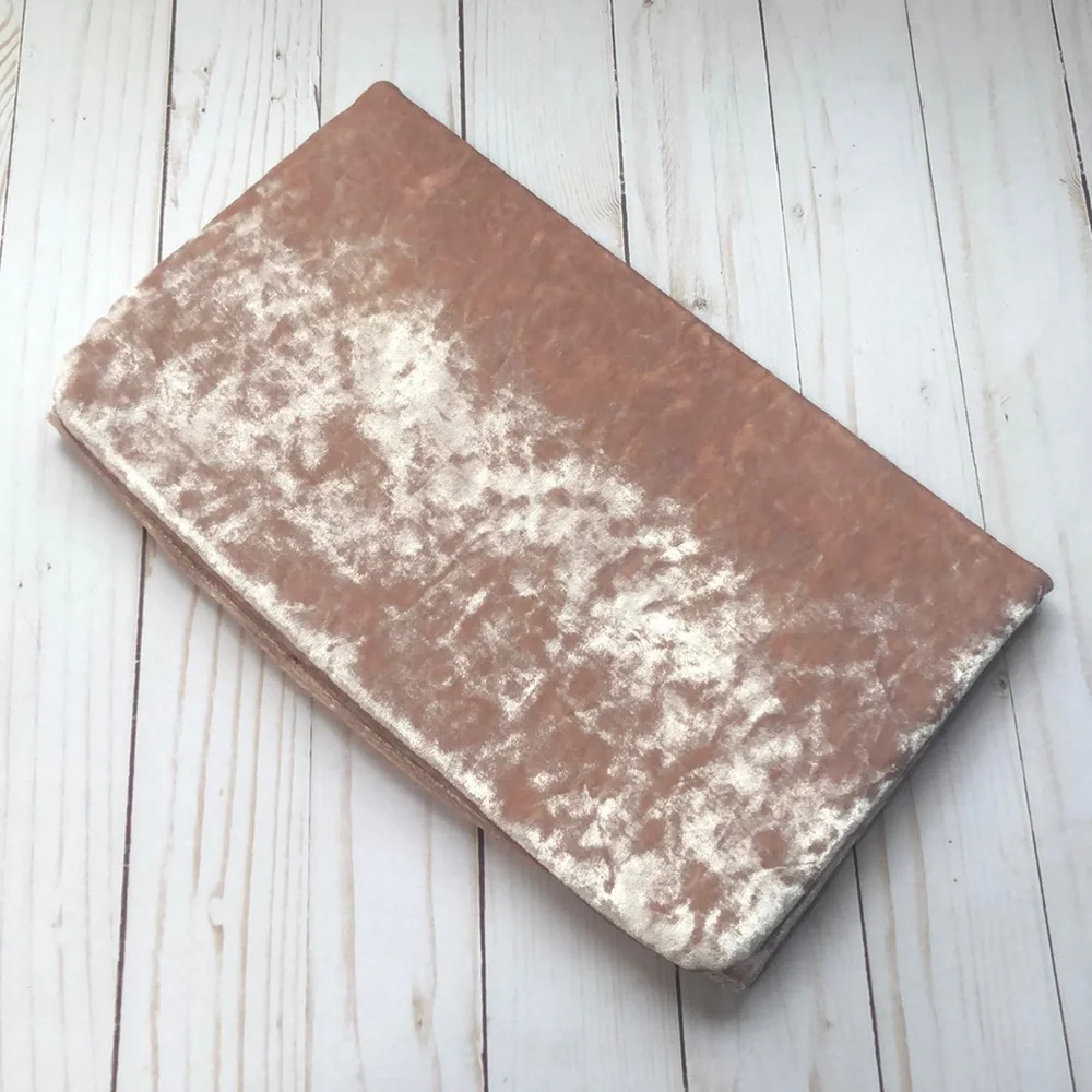 Asos Crushed Pink Velvet Clutch
